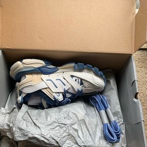 White and Blue Track Race Balenciagia